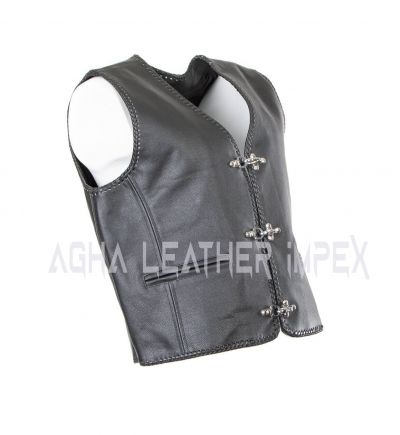 LEATHER VEST